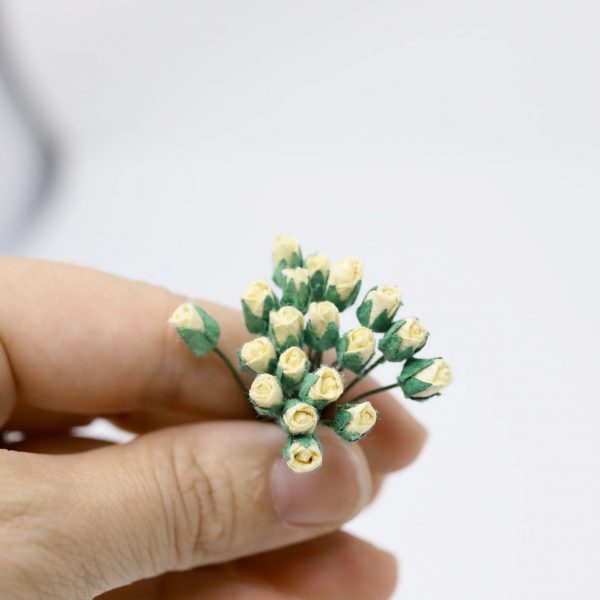 Ivory Rosebuds Set of 10 - Image 3