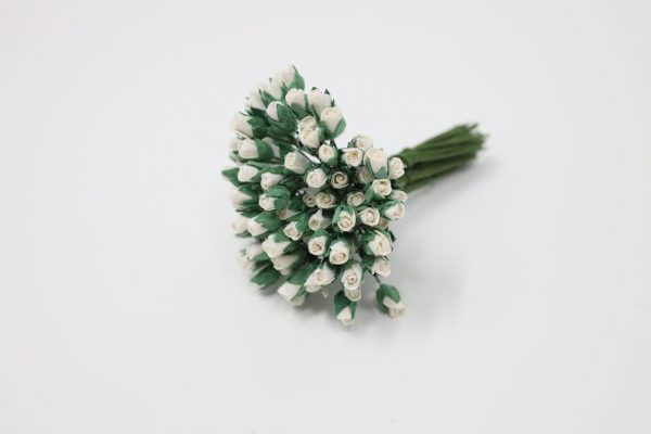 White Rosebuds Set of 10 - Image 3