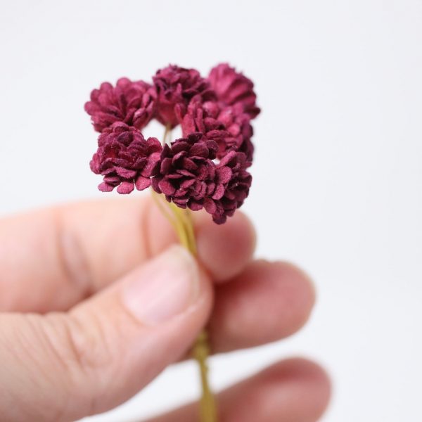Maroon Mums Set of 10 - Image 2