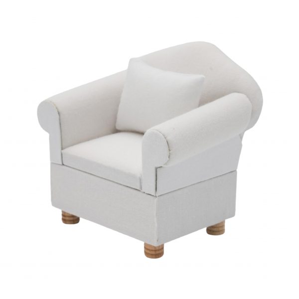 White Arm Chair - Image 2
