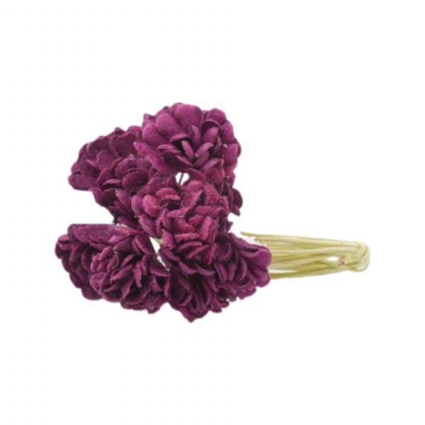 Maroon Mums Set of 10
