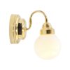 Gold Curved Arm Wall Sconce Light - Image 2