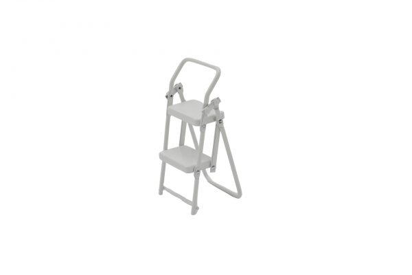 White Folding Step Stool