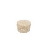 Round Hinged Wicker Basket