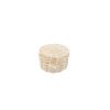 Round Hinged Wicker Basket - Image 2
