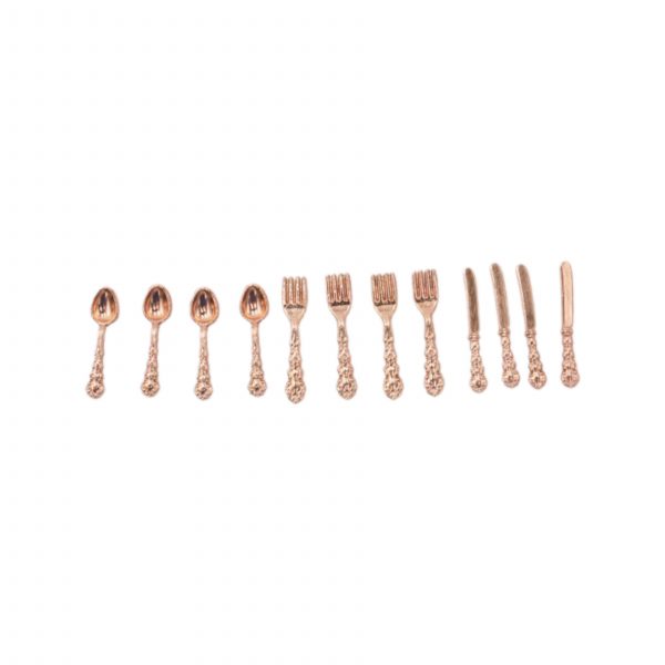Rose Gold Silverware Set
