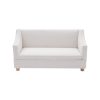 Sloped Arm White Sofa - Image 2