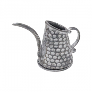 Silver Hammered Watering Can