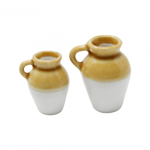 Yellow & White Vase