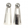 Salt and Pepper Shakers Silver Tops
