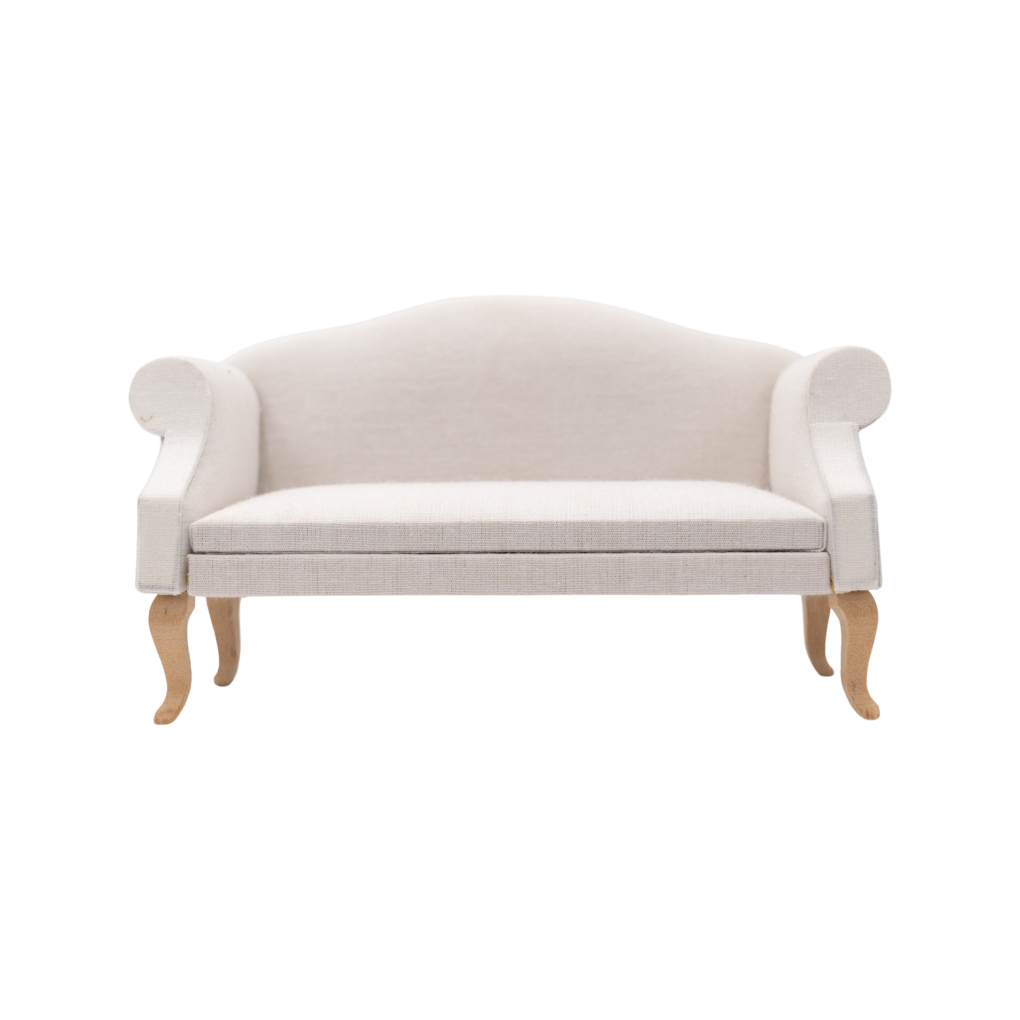 White Victorian Couch The Modern Dollhouse
