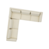Ivory Sectional Couch - Image 2